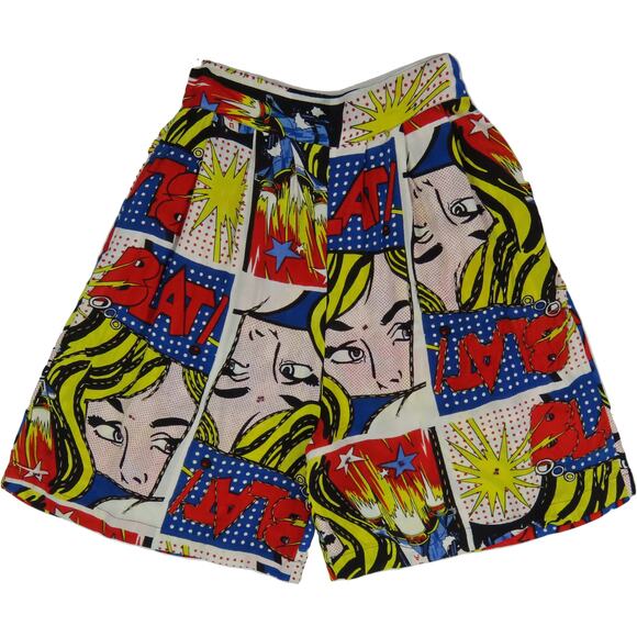 Avant Garde Pants - Vintage M-Maybe Roy Lichtenstein Avant Garde Comic Pop Art All Over Print Shorts